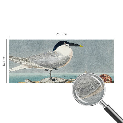 Mural decorativo con diseño de aves de estilo elegante
