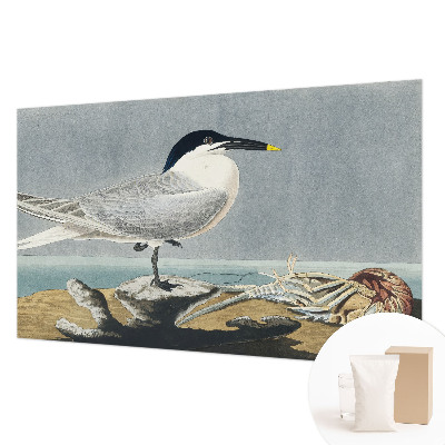 Mural decorativo con diseño de aves de estilo elegante