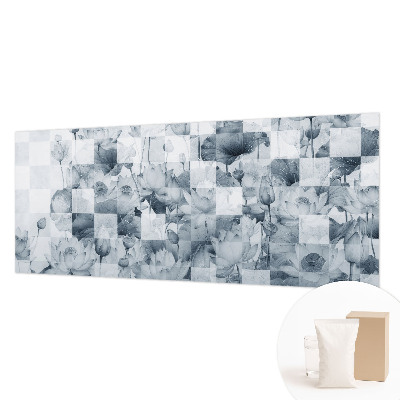 Mural decorativo con motivo de flores de loto