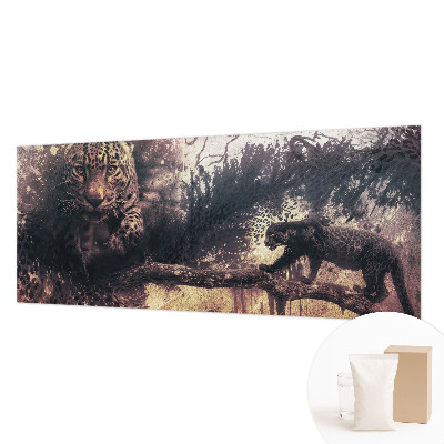 Papel mural con patrón decorativo con motivo de bosque