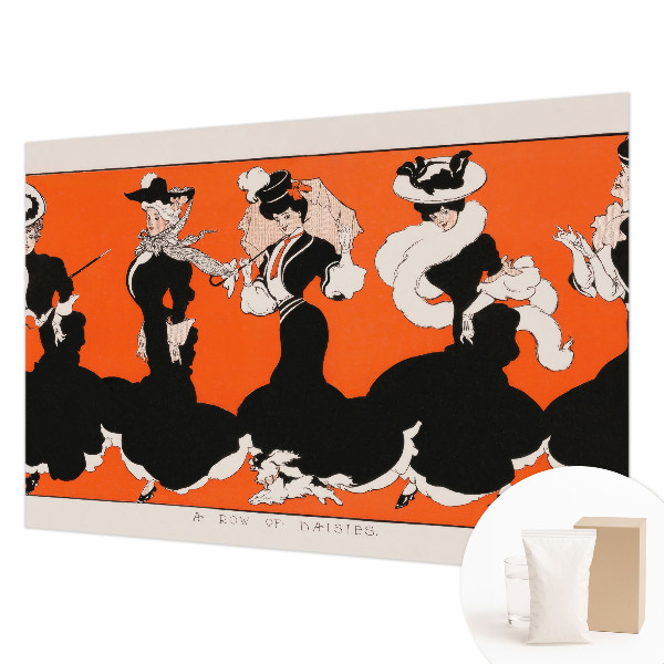 Papel mural texturado decorativo conjunto de mujer