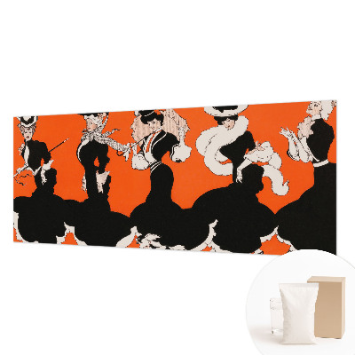 Papel mural texturado decorativo conjunto de mujer