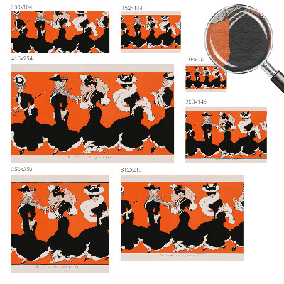 Papel mural texturado decorativo conjunto de mujer