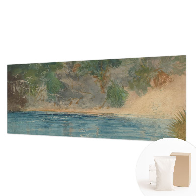 Papel mural con patrón decorativo con motivo Costa Tropical