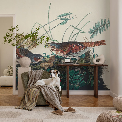 Papel mural con patrón decorativo con diseño inspirado en la naturaleza