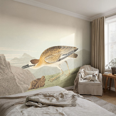 Mural de pared con estampado hermoso con ilustración de ave de montaña