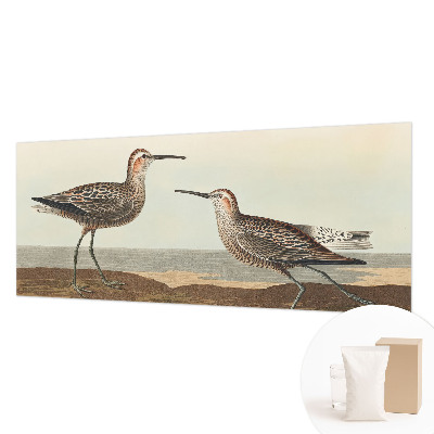 Fotomural decorativo para cabecero de cama con diseño de siluetas de pájaros