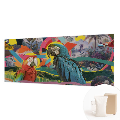 Mural de pared con estampado hermoso con diseño de aves exóticas