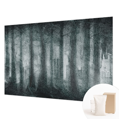 Papel mural texturado decorativo con diseño Bosque misterioso
