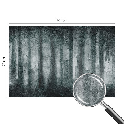 Papel mural texturado decorativo con diseño Bosque misterioso
