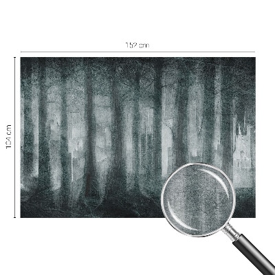 Papel mural texturado decorativo con diseño Bosque misterioso