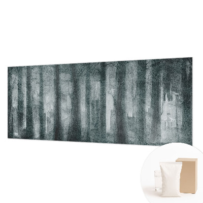 Papel mural texturado decorativo con diseño Bosque misterioso