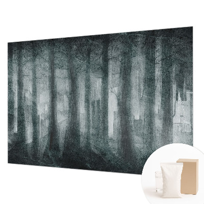 Papel mural texturado decorativo con diseño Bosque misterioso