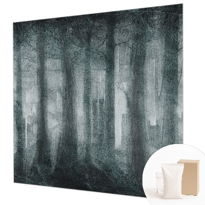 Papel mural texturado decorativo con diseño Bosque misterioso