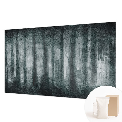 Papel mural texturado decorativo con diseño Bosque misterioso