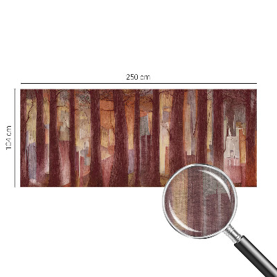 Mural de pared con estampado hermoso con un paisaje misterioso