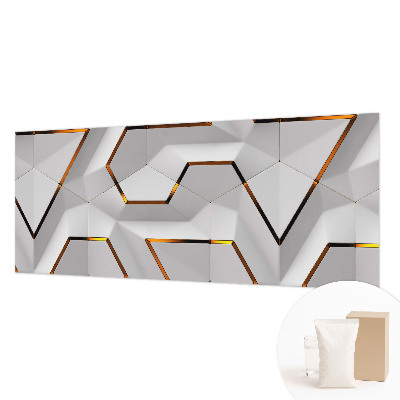Mural decorativo con diseño de geometría moderna
