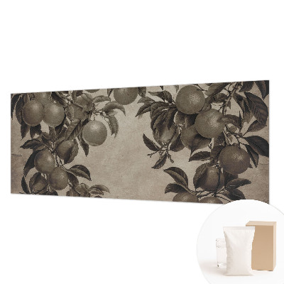 Papel mural texturado decorativo con un patrón de frutas