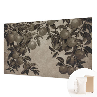 Papel mural texturado decorativo con un patrón de frutas