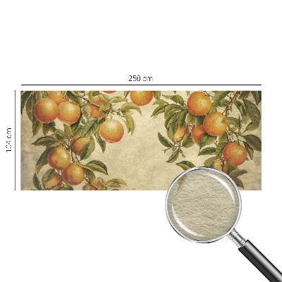 Mural decorativo con diseño de ramas frutales