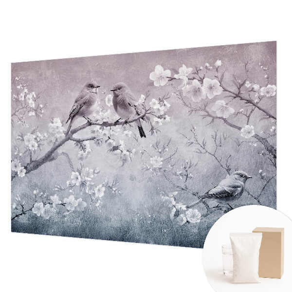 Papel mural con patrón decorativo con un motivo de naturaleza sutil