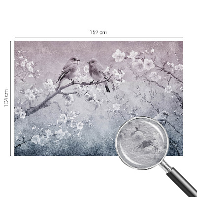 Papel mural con patrón decorativo con un motivo de naturaleza sutil