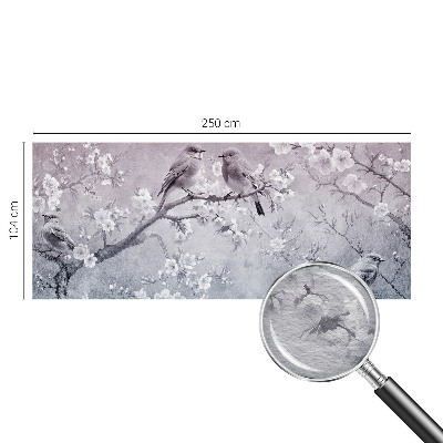 Papel mural con patrón decorativo con un motivo de naturaleza sutil