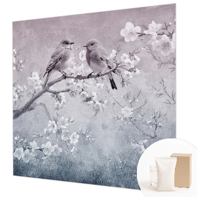 Papel mural con patrón decorativo con un motivo de naturaleza sutil