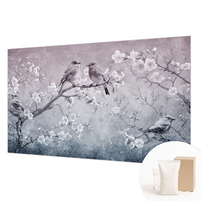 Papel mural con patrón decorativo con un motivo de naturaleza sutil