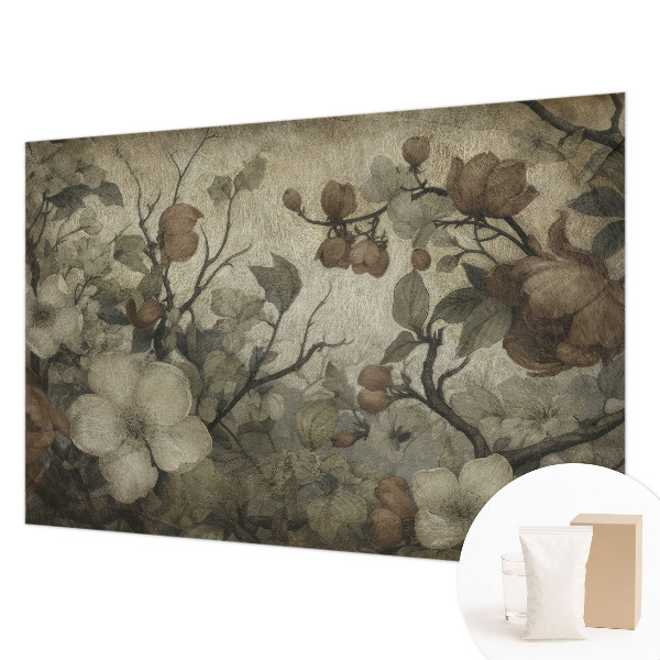 Mural de pared con estampado hermoso con motivo floral