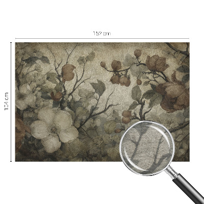Mural de pared con estampado hermoso con motivo floral