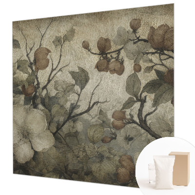 Mural de pared con estampado hermoso con motivo floral
