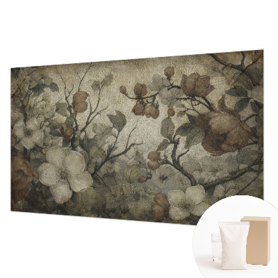 Mural de pared con estampado hermoso con motivo floral