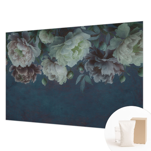 Papel mural texturado decorativo con diseño de elegancia floral
