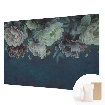 Papel mural texturado decorativo con diseño de elegancia floral