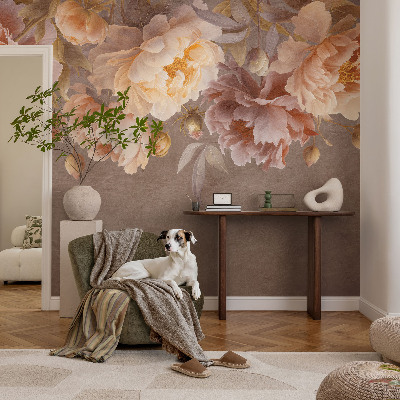 Mural decorativo con diseño de elegancia floral