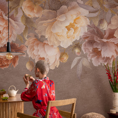 Mural decorativo con diseño de elegancia floral