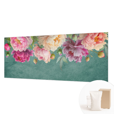 Papel mural texturado decorativo con motivo floral elegante