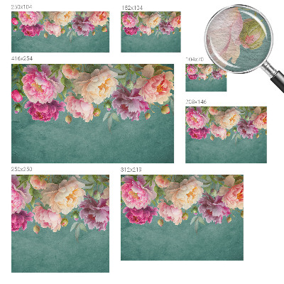 Papel mural texturado decorativo con motivo floral elegante