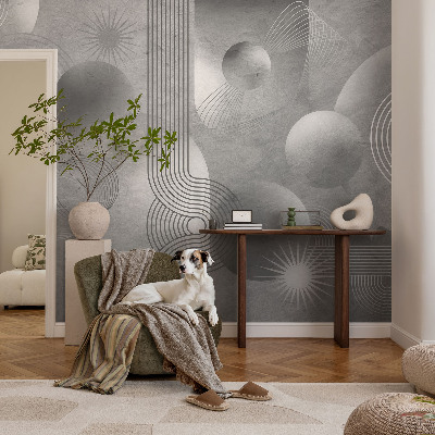 Mural de pared con estampado hermoso con un diseño de elegancia abstracta