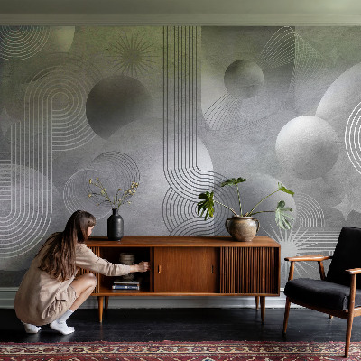 Mural de pared con estampado hermoso con un diseño de elegancia abstracta