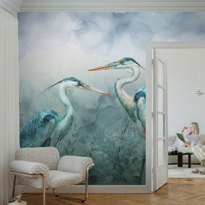 Mural de pared con estampado hermoso con motivo de aves de la naturaleza