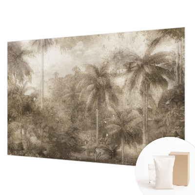 Papel mural texturado decorativo con un paisaje exótico