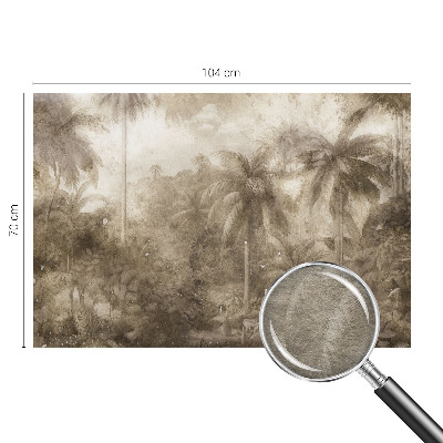 Papel mural texturado decorativo con un paisaje exótico