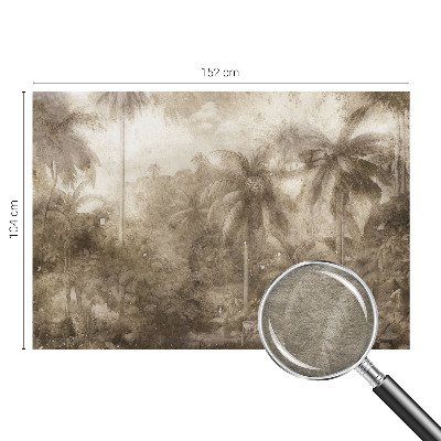 Papel mural texturado decorativo con un paisaje exótico
