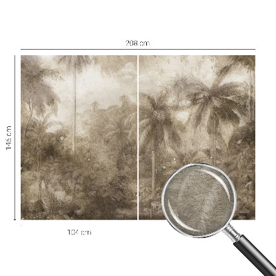 Papel mural texturado decorativo con un paisaje exótico