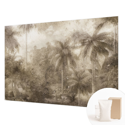 Papel mural texturado decorativo con un paisaje exótico