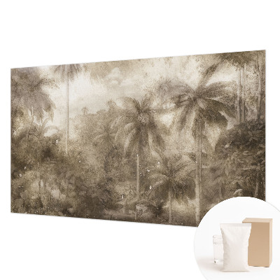 Papel mural texturado decorativo con un paisaje exótico