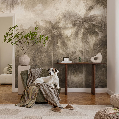 Papel mural texturado decorativo con un paisaje exótico
