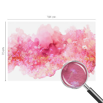 Fotomural decorativo para cabecero de cama con estampado floral